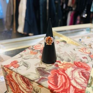 Tacori Sterling silver Topaz stone ring